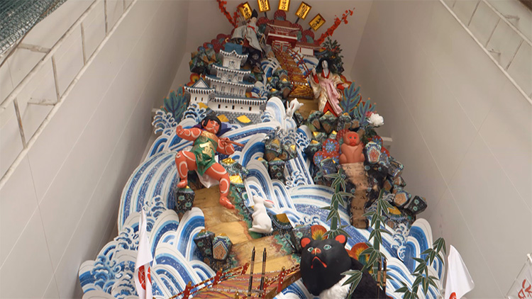 The 2020 Kushida shrine Kazari Yamakasa (Rear)