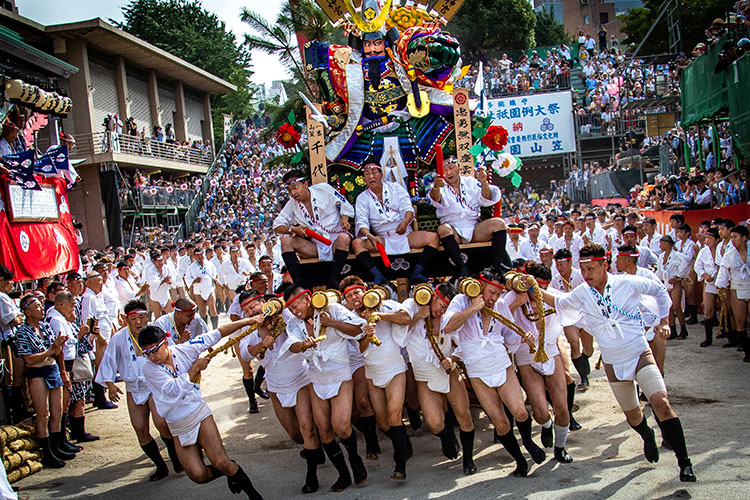 Kaki Yamakasa in 2020 Courtesy of hakatagionyamakasa-shinkoukai