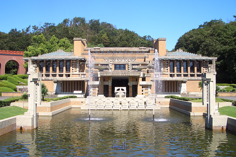 The central entrance of the former Imperial Hotel, which was moved to the Museum Meiji-Mura Photo courtesy of Museum Meiji-Mura