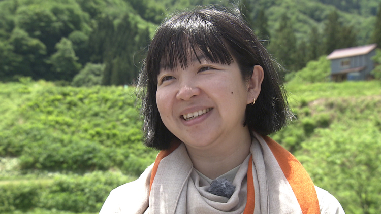Nakui looking back on her research