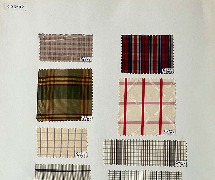 Foreign Fabric Samples Courtesy of the Yamanashi Industrial Technology Center and Fuji Technical Support Center