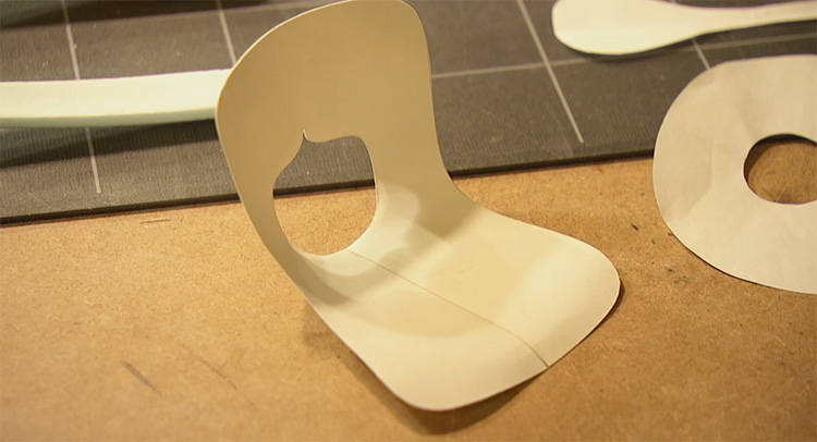 Shapes inspired by the fiddling of paper